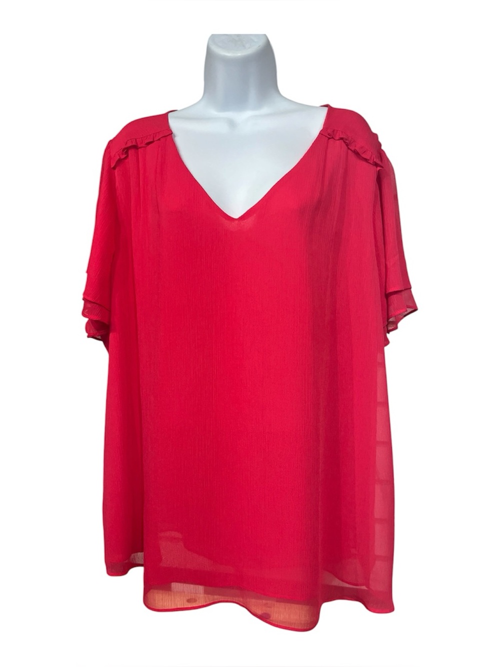Roz & Ali pink 3X blouse